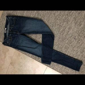 Skinny, Medium to Dark wash Hollister jeans